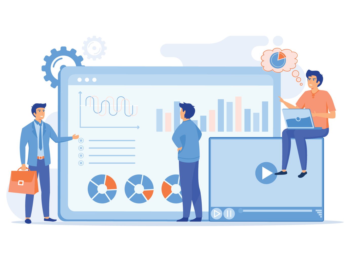 Team reviewing funnel analytics